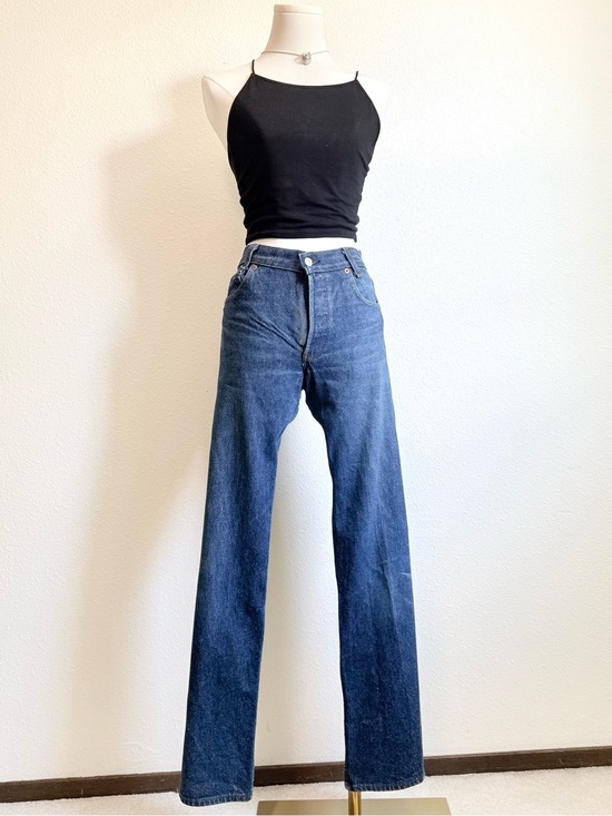 Levi's Denim - Vintage 1985 Made in USA Levi’s 701 Student Fit Student 501s Dark Wash